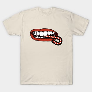 Candy Cane is Food says Mouth T-Shirt